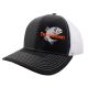 Trout Magnet Hat-Black/White